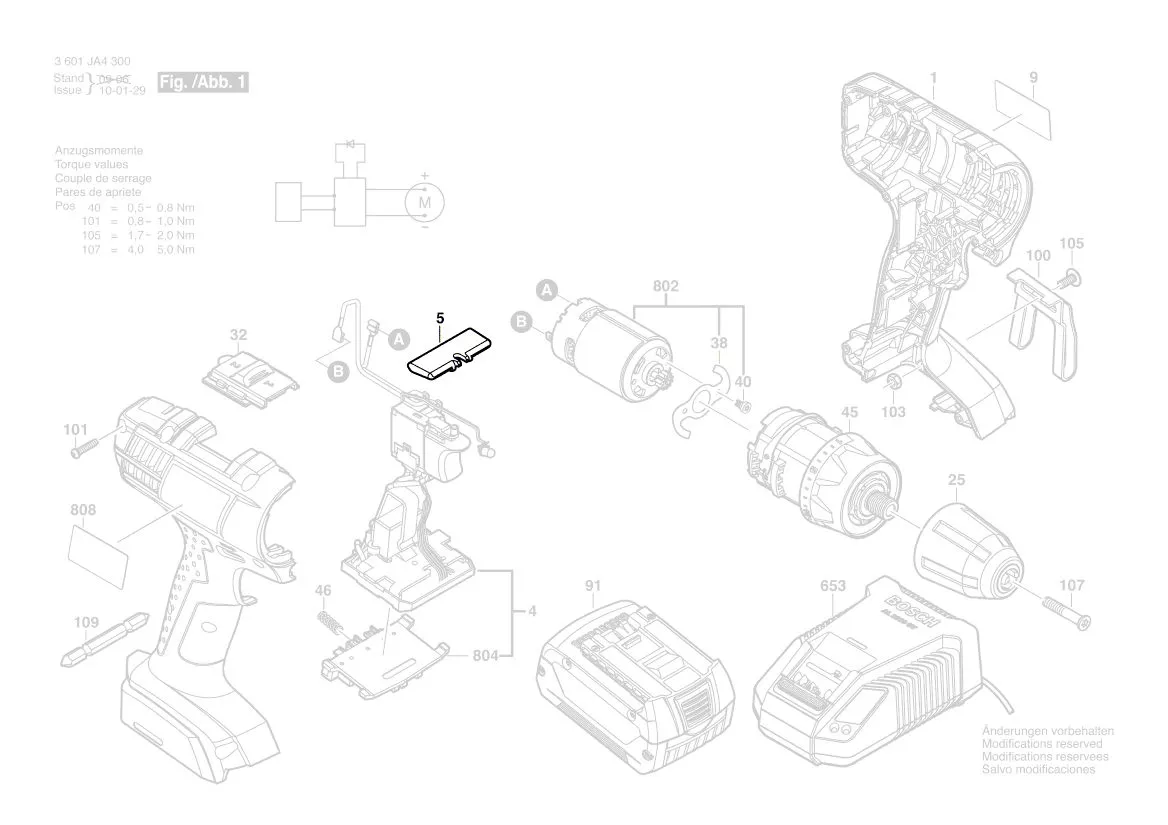 Commutateur réf. 2 609 100 863 BOSCH